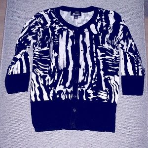 Black & white cardigan